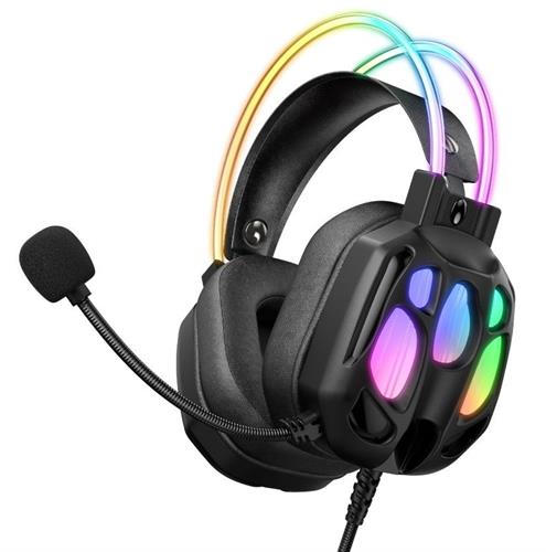 אוזניות גיימינג מקצועיות ONIKUMA X89 עם תאורת RGB מרשימה