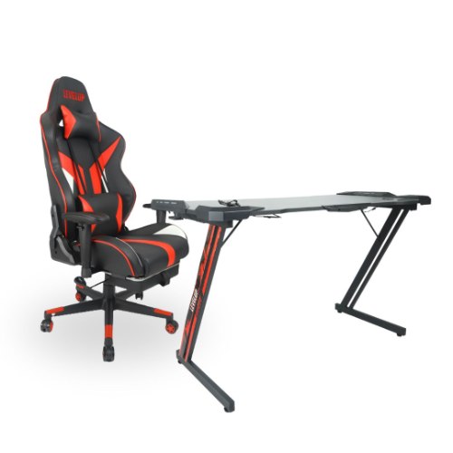 שולחן גיימינג פלוס כיסא גיימינג BANDEL7038 מבית LEVEL UP