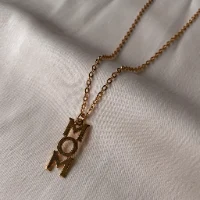 שרשרת mom - ציפוי זהב