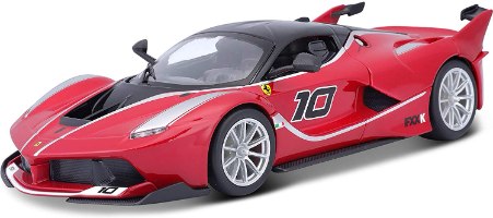 דגם בוראגו מכונית פרארי אדומה Bburago Ferrari FXX-K Red 1/24