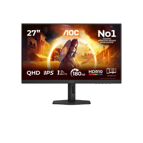 מסך מחשב לגיימרים AOC Q27G4XF בגודל 27 אינץ' עם 180Hz ותאימות G-SYNC