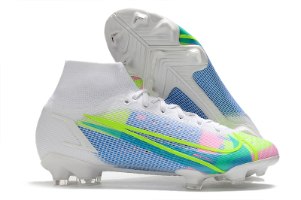 נעלי כדורגל Nike Mercurial Superfly 8 Elite FG לבן תכלת ירוק