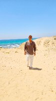 חולצת סריג רשת אוברסייז חום- אפור