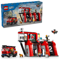 לגו סיטי - תחנת כיבוי עם כבאית - 60414 LEGO