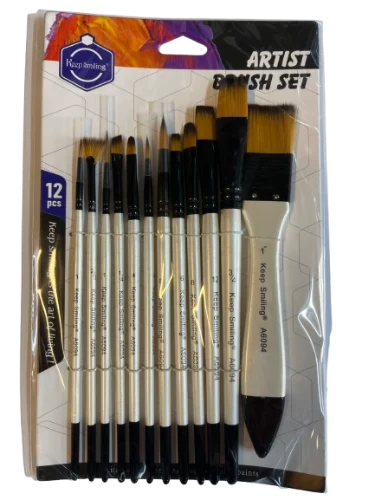 ארט סט מכחולים מגוון סוגים 1/12