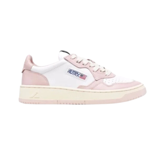 Autry Medalist Low Sneakers White Pink