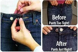 כפתור הפלא , Perfect Fit Button להצרת או הרחבת המכנסיים תוך שניות !