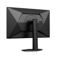 מסך גיימינג 27 אינץ' Aoc Q27G4XF – מבט אחורי על המסך השחור עם עיצוב גיאומטרי בולט ולוגו AOC Gaming