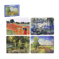 מארז רביעיית פלייסמטים קטנים קלוד מונה Claude Monet