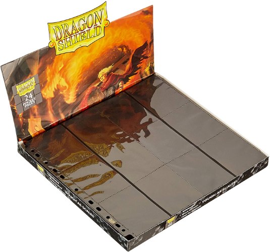 דפי קלפים לאלבום דרגון שילד - 24 כיסים (5 דפים) Dragon Shield 24 Pocket