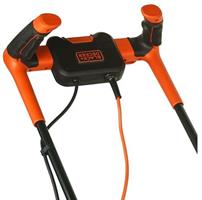 Black+Decker BEMW471BH – מכסחת דשא עם ידית ארגונומית לנוחות מרבית.