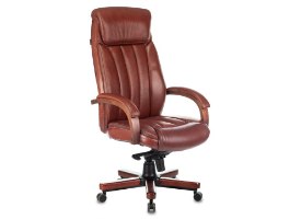 כיסא משרדי - BUROCRAT T-9922 - חום שוקולד