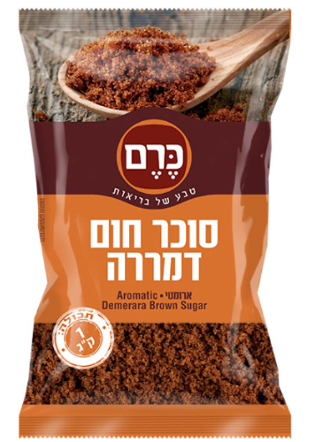 סוכר חום דמררה 1 ק"ג - כרם