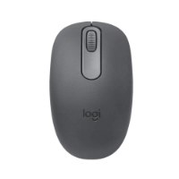 עכבר BT צבע גרפיט Logitech M196 Bluetooth – עכבר בודד בצבע גרפיט עם גלגלת וסמל logi מונח על רקע לבן