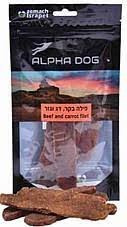 חטיף אלפא דוג פילה בקר וגזר 80 גרם