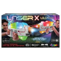 LASER X - זוג רובי לייזר אולטרה טווח רחוק משחק רבולושן