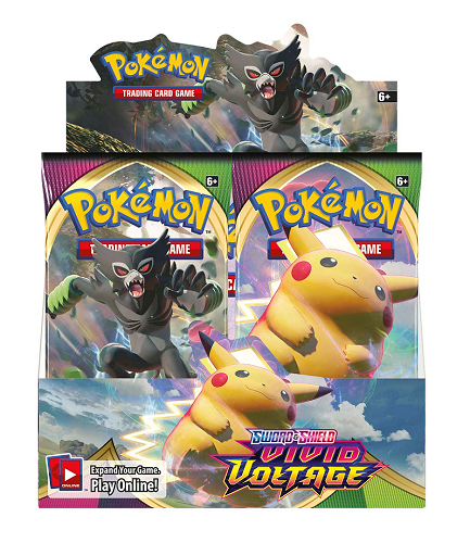 Pokemon TCG: SWSH04 Vivid Voltage Booster Box קלפי פוקימון TCG מקוריים בוסטר בוקס ויויד וולטאג'