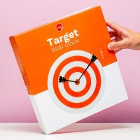 שעון קיר זכוכית מטרה  Target - מארז לא מושלם