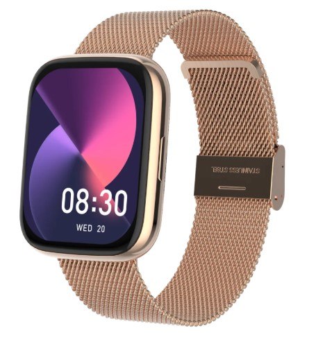 שעון חכם FitPro S4 בצבע זהב לניטור כושר ובריאות
