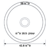 כיור מטבח נירוסטה התקנה שטוחה / תחתונה | מתאים לארון 50 ס"מ | דגם SH7134