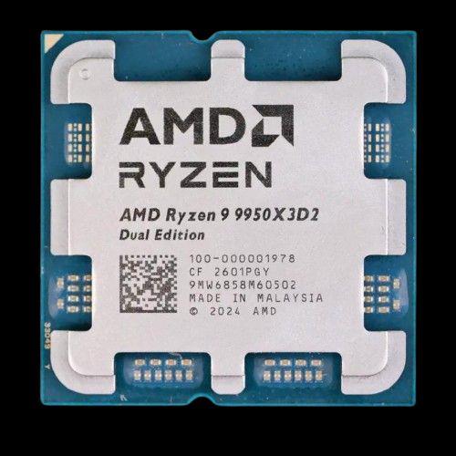 מעבד AMD Ryzen 9 9950X3D2 Dual TRAY 16C 32Thr TDP Max 200W