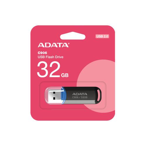 ADATA C906 USB 2.0 Flash Drive - AC906-32G-RBK