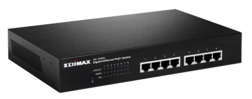 8-Port Gigabit Ethernet PoE+ Switch דגם GS-1008PL