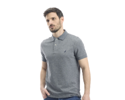 Nautica-חולצת פולו slim fit מבד מנדף