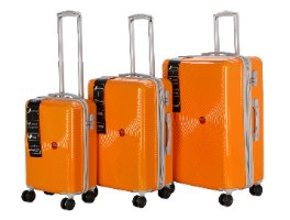 סט 3 מזוודות יוקרתיות של המותג האוסטרלי Courier - צבע כתום