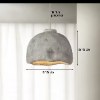 דגם 2 לבן - 35 ס״מ - נברשת תקרה בסגנון מודרני Japan דגם Stone