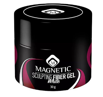 Fiber gel white 30g מגנטיק - פייבר ג'ל לבן חלבי