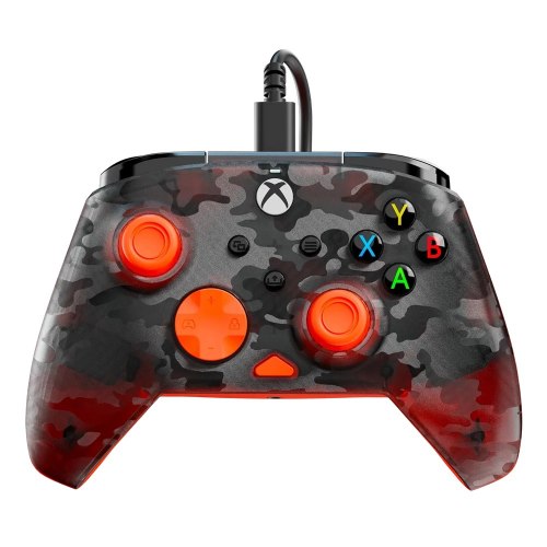 בקר גיימינג חוטי טרטל ביץ' Turtle Beach Rematch Core Ghost ל-Xbox ו-PC עם Impulse Triggers שחור/כתום