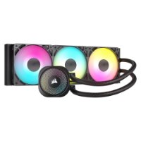 קירור נוזלי למעבד צבע שחור Corsair NAUTILUS 360 RS ARGB – רדיאטור שחור שלושה מאווררי ARGB צבעוניים מוארים ויחידת משאבה