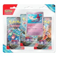 מארז פוקימון בליסטר 3 בוסטרים Pokémon Stellar Crown SV07 3-Pack Blister