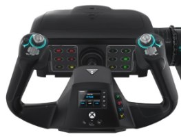 בקר ומצערת טיס Turtle Beach Velocity One Flight Universal PC/Xbox – בקר טיסה שחור עם מסך מואר