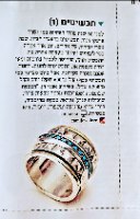 שיבוץ אבני טורקיז על חישוק כסף מסתובב בטבעת מעצבים יוקרתית -  www.cami.co.il