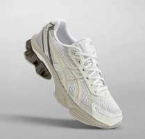 Asics Gel Kinetic Fluent Unisex White Marzipan סניקרס ג'ל קינטיק פלואנט יוניסקס