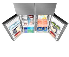 מקרר 4 דלתות 706 ליטר SPACE MASTER דגם MIDEA MDRM923CIL45M מידאה נירוסטה מושחרת