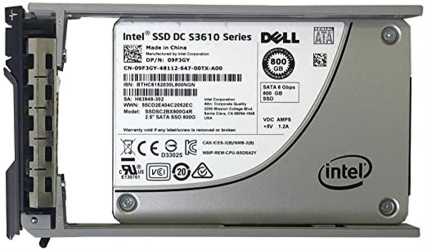 דיסק מחודש לשרת דל Dell 800GB Mix Use Mlc SATA 6GBPS 2.5inch Enterprise CLASS