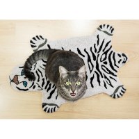 שטיח כניסה מעוצב טיגריס לבן  White Tiger