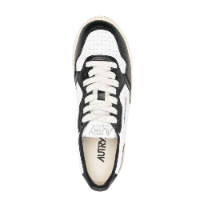 Autry Medalis tPlatform Low Sneakers Black white Toe