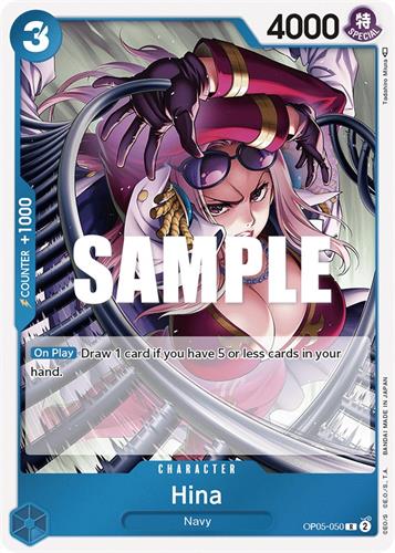 קלף בודד וואן פיס one piece - hina - Awakening Fo The New Era - op05-050