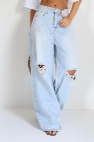 ג'ינס קרעים בברך