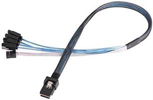 כבל SFF-8087 to 4xSATA W/O sideband