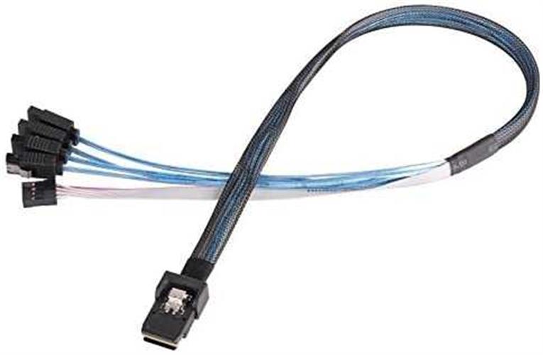 כבל SFF-8087 to 4xSATA W/O sideband