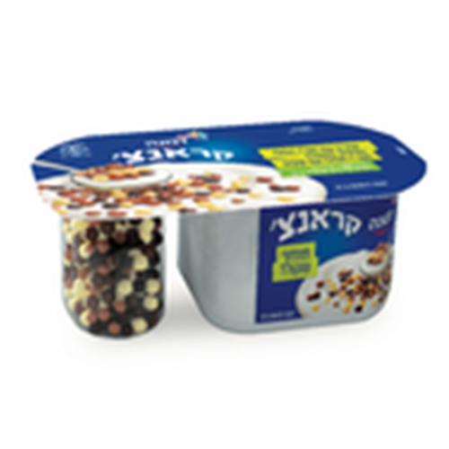 יוגורט עם אורז תפוח מצופה שוקולד ואורז קקאו, 175 גרם | שטראוס