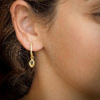 Sapphire Teardrop Earrings