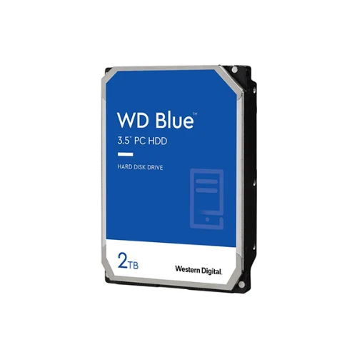 דיסק קשיח פנימי לנייח "3.5 Western Digital 2TB Blue 256MB 7200rpm