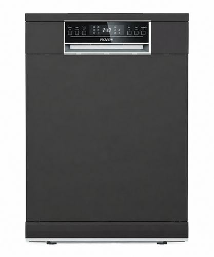 מדיח כלים רחב עומד 60 ס"מ ProView PVDW401-BL – שחור, 13 מערכות כלים
