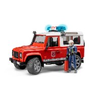 ברודר - ג’יפ לאנדרובר רכב כיבוי+ שוטר ואביזרים - Bruder Jeep Land Rover 02596